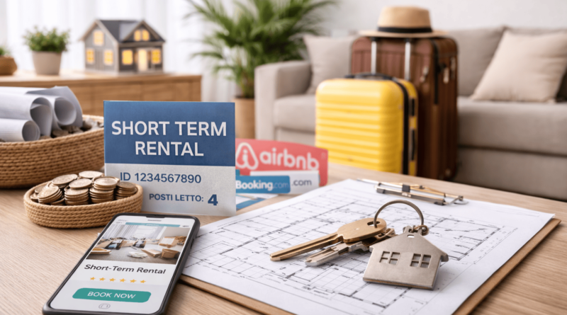 Immobile per affitti brevi con documenti, chiavi e indicazione dei posti letto secondo le nuove regole 2025 sulla regolarità edilizia
