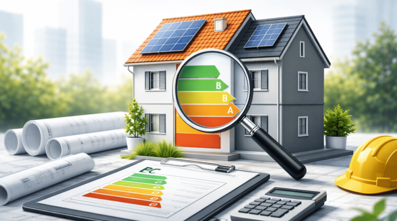 Calcolo della prestazione energetica di un edificio con certificazione energetica e confronto tra involucro e impianti secondo il Decreto Requisiti Minimi