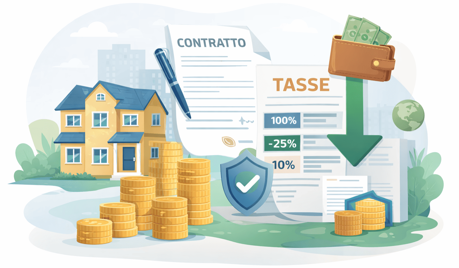 Canone di affitto concordato: i vantaggi fiscali REALI che molti proprietari ignorano