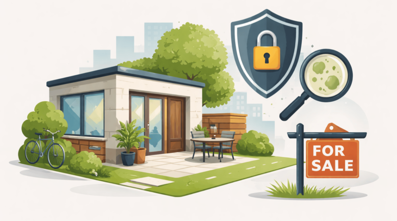 Appartamento al piano terra con giardino privato, esempio di valutazione tra sicurezza, umidità e rivendibilità