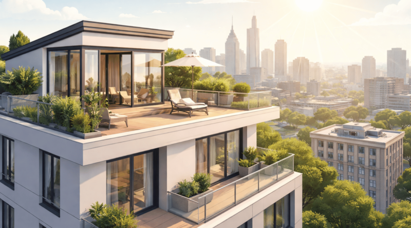 Appartamento all’ultimo piano con terrazza e vista aperta, ideale per valutare luce naturale, privacy, comfort estivo e stato del tetto