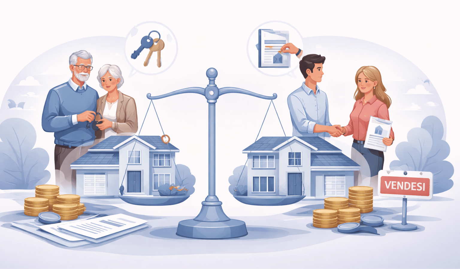 Usufrutto vs nuda proprietà: differenze, rischi e impatto sulla vendita