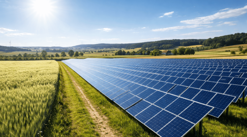 Impianto fotovoltaico su terreno agricolo utilizzato per la valorizzazione immobiliare e la produzione di energia rinnovabile
