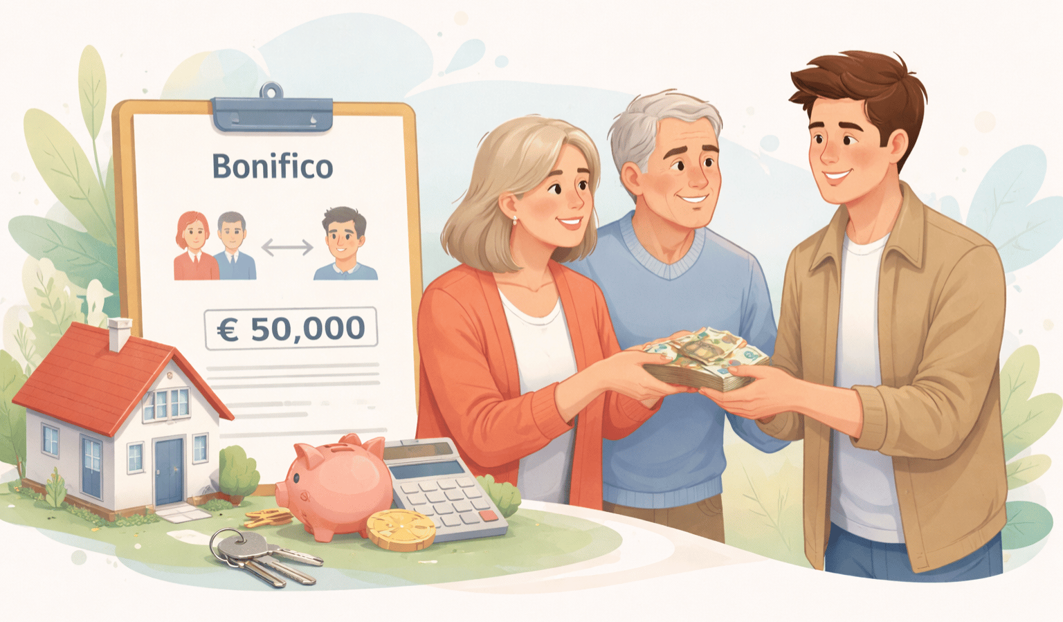 Figlio compra casa: come donare il denaro nel modo corretto, dal bonifico alla causale