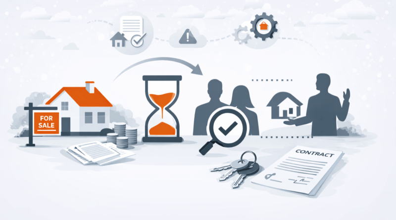 Illustrazione sulla prelazione immobiliare nella vendita di una casa con contratto, documenti, tempo di attesa e diritto di acquisto preferenziale