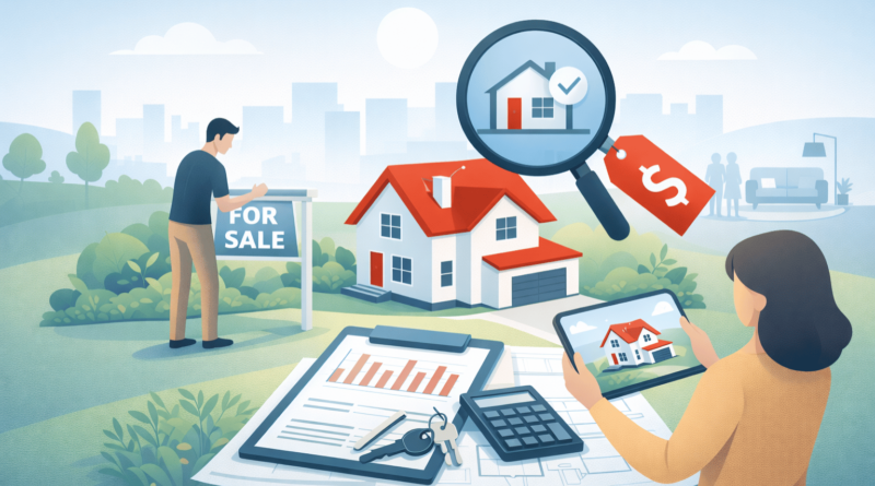 Analisi del mercato e preparazione della vendita di una casa con valutazione immobiliare, strategia di prezzo e studio degli acquirenti prima della pubblicazione dell’annuncio.